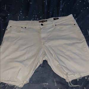 White denim shorts (stretchy)
